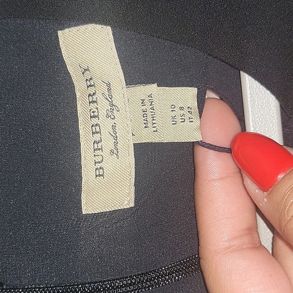 14. NWT BURBERRY LONDON SCOOP NECK KNEE LENGTH DRESS SIZE US 8 - Picture 9 of 12